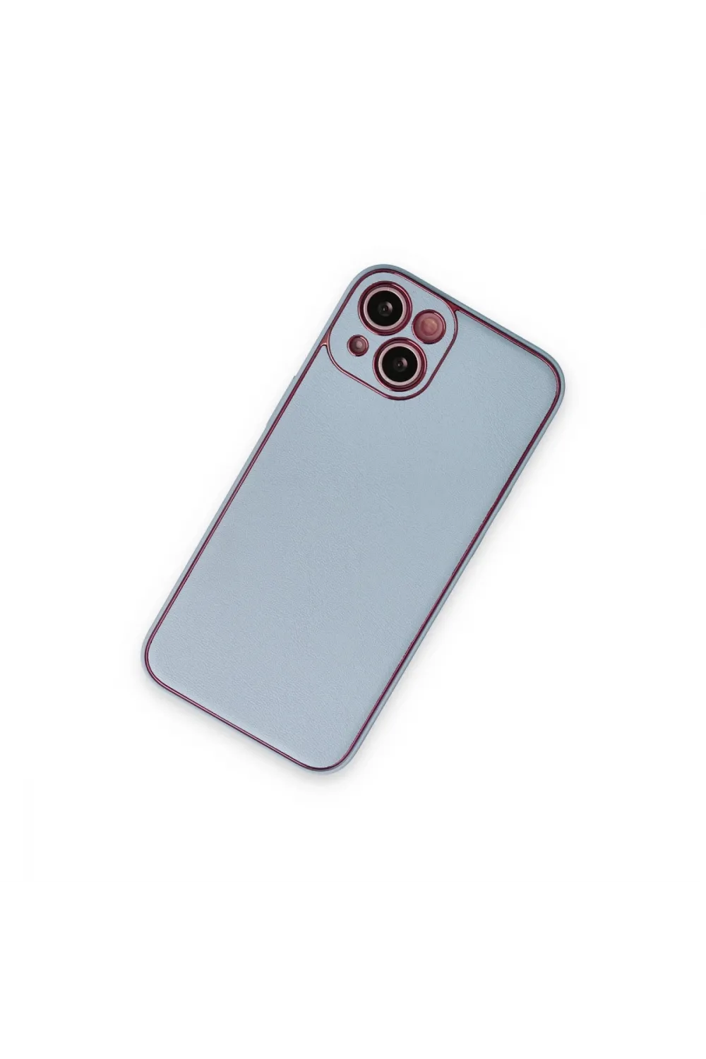 Apple İphone 14 Plus Kılıf Coco Deri Silikon Kapak - Sky Blue