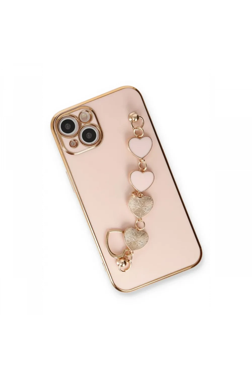 Apple iPhone 14 Plus Kılıf Esila Silikon - Pudra