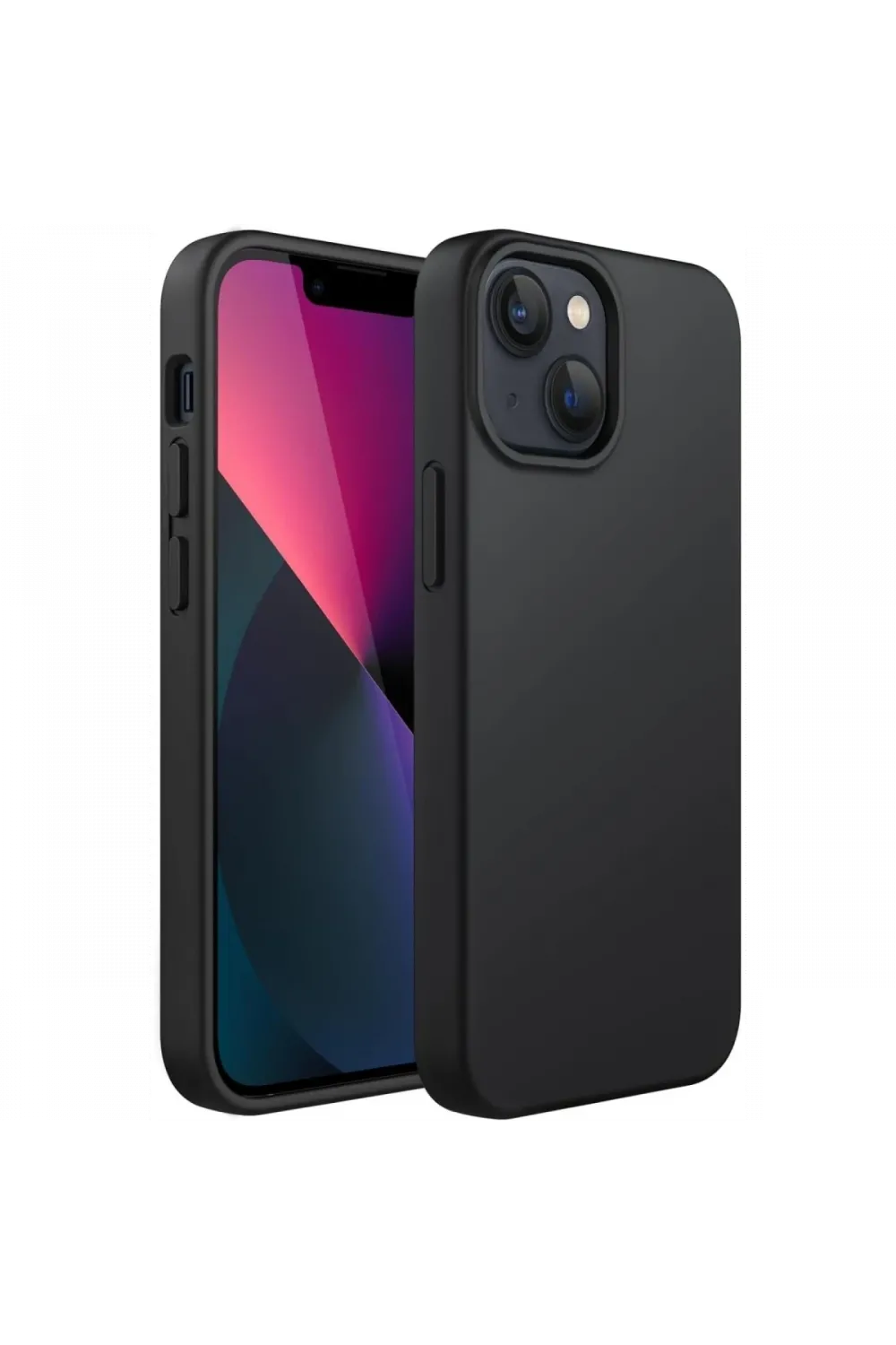 Apple iPhone 14 Plus Kılıf First Silikon - Siyah