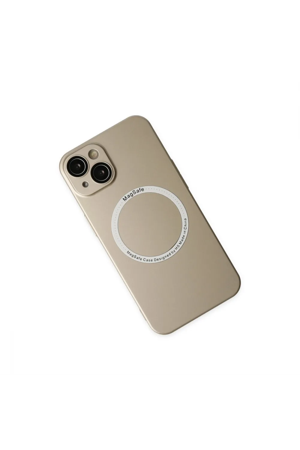 Apple İphone 14 Plus Kılıf Jack Magneticsafe Lens Silikon - Gold