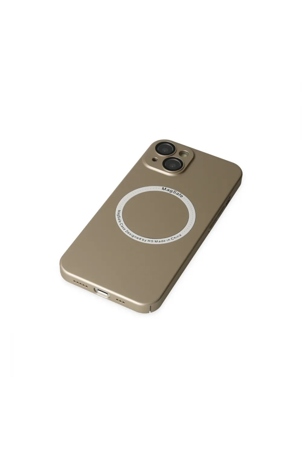 Apple İphone 14 Plus Kılıf Jack Magneticsafe Lens Silikon - Gold
