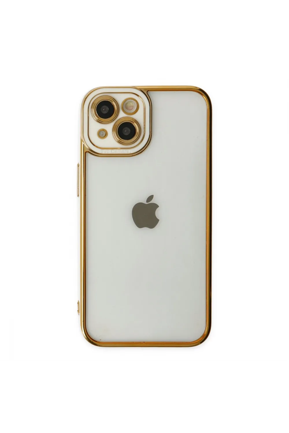 Apple İphone 14 Plus Kılıf Liva Lens Silikon - Beyaz