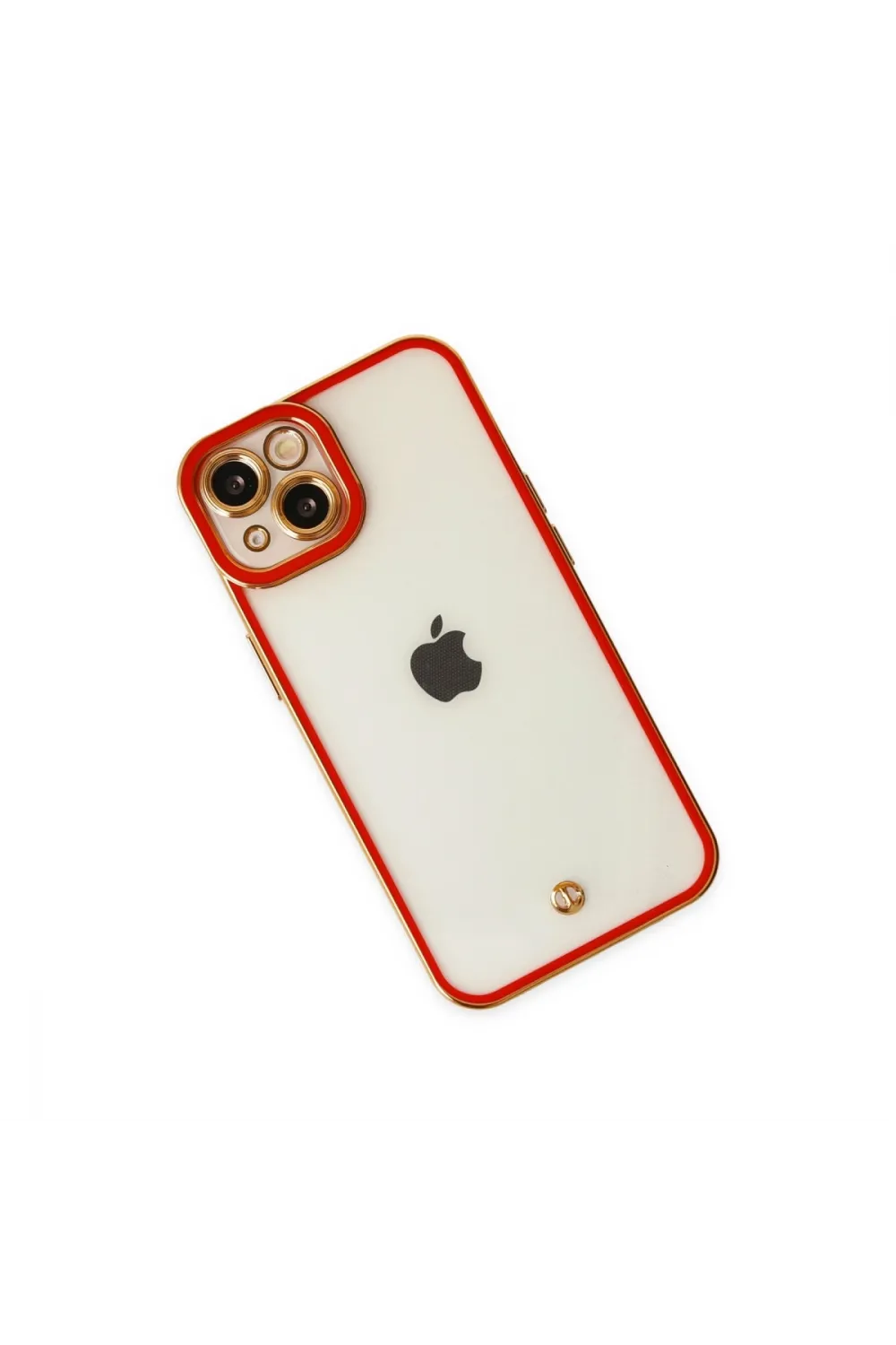 Apple İphone 14 Plus Kılıf Liva Lens Silikon - Kırmızı