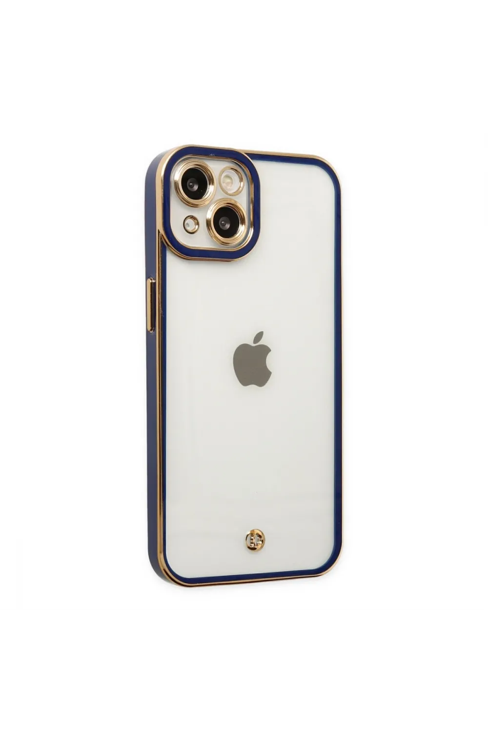 Apple İphone 14 Plus Kılıf Liva Lens Silikon - Mavi