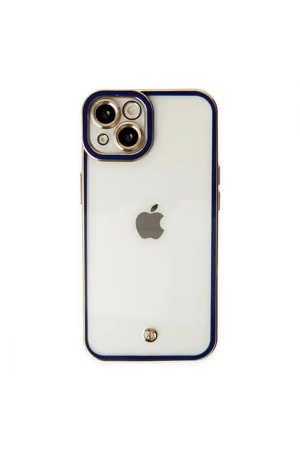 Apple İphone 14 Plus Kılıf Liva Lens Silikon - Mavi