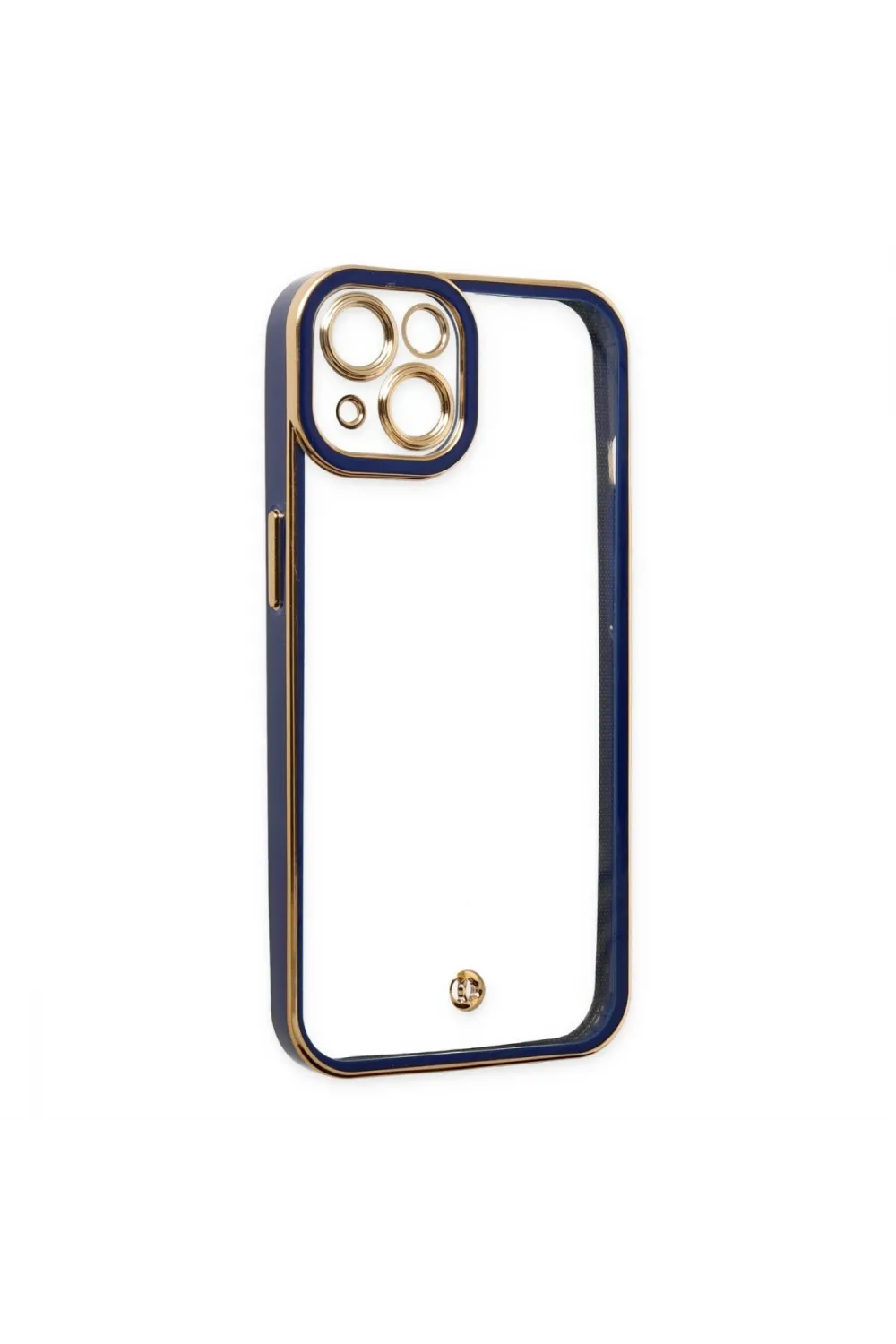 Apple İphone 14 Plus Kılıf Liva Lens Silikon - Mavi