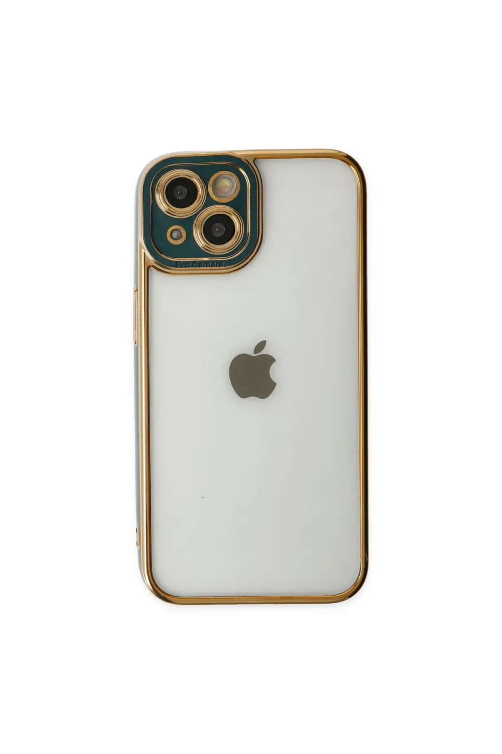 Apple İphone 14 Plus Kılıf Liva Lens Silikon - Yeşil