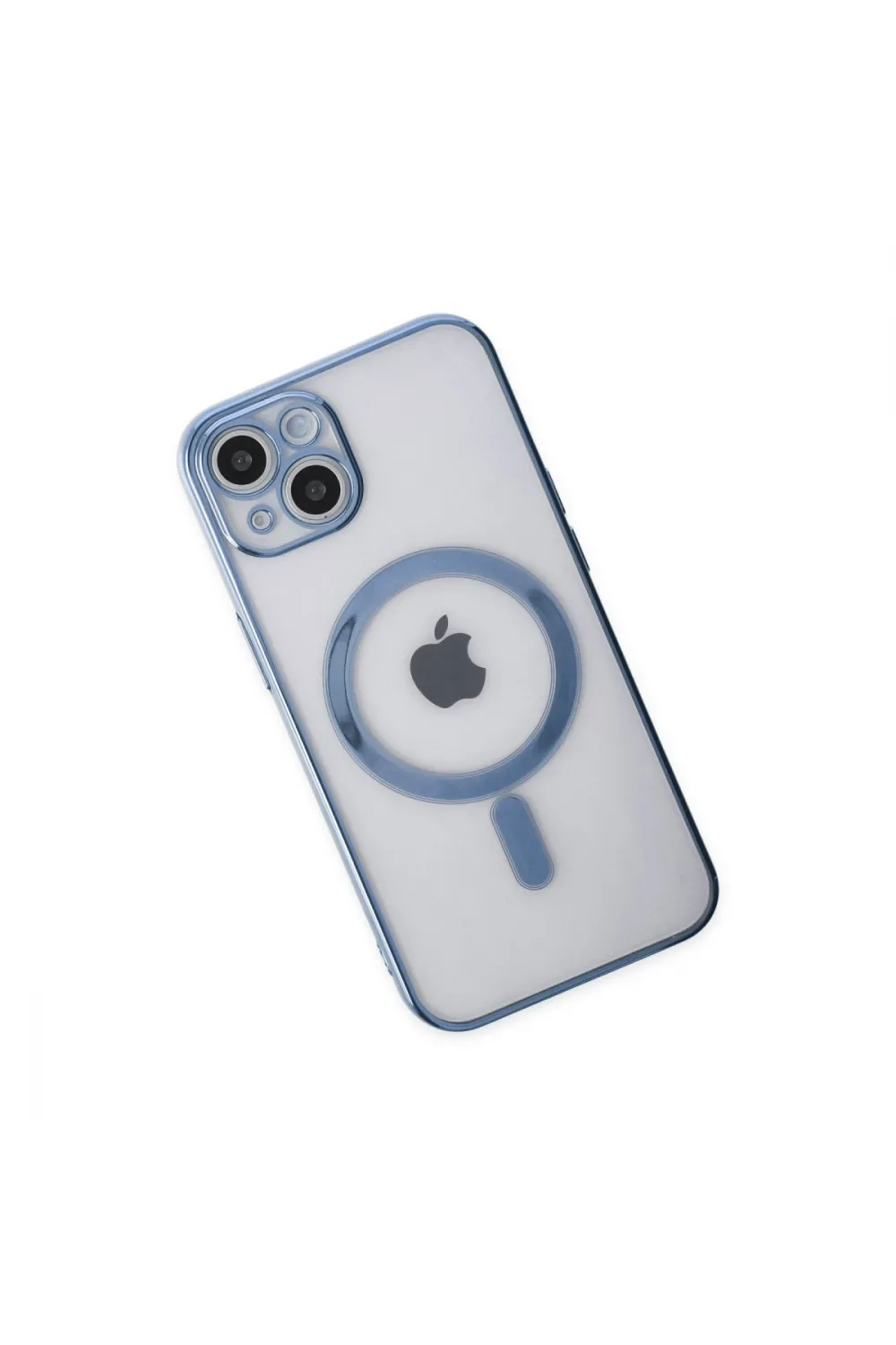 Apple İphone 14 Plus Kılıf Magneticsafe Lazer Silikon - Sierra Blue