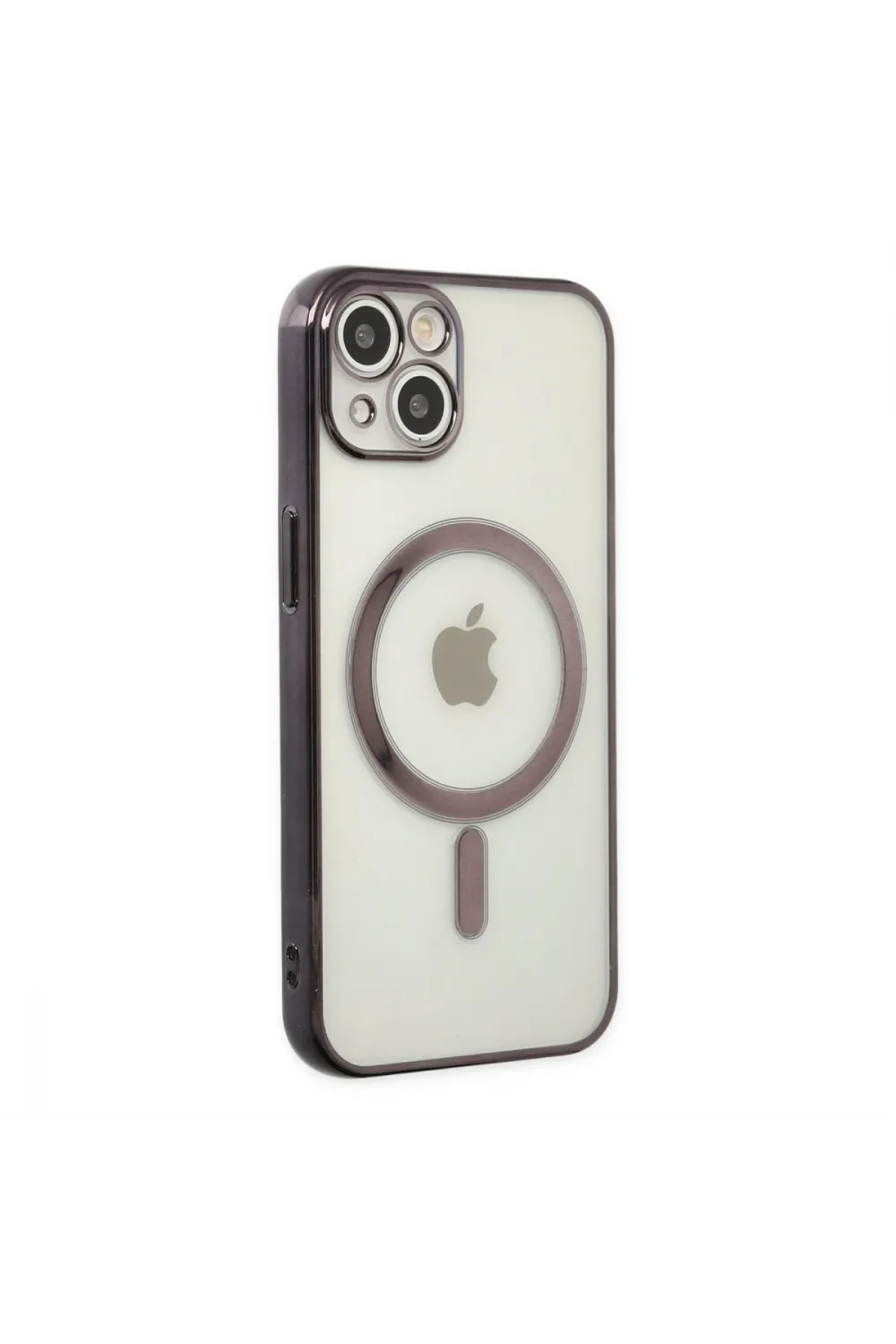 Apple İphone 14 Plus Kılıf Magneticsafe Lazer Silikon - Siyah