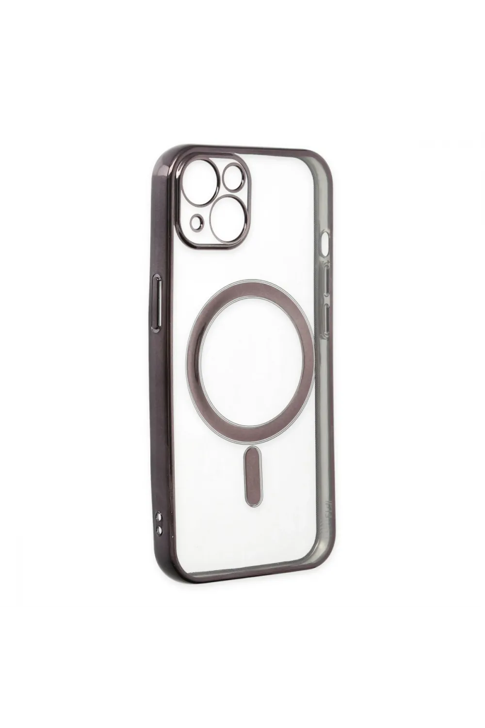 Apple İphone 14 Plus Kılıf Magneticsafe Lazer Silikon - Siyah