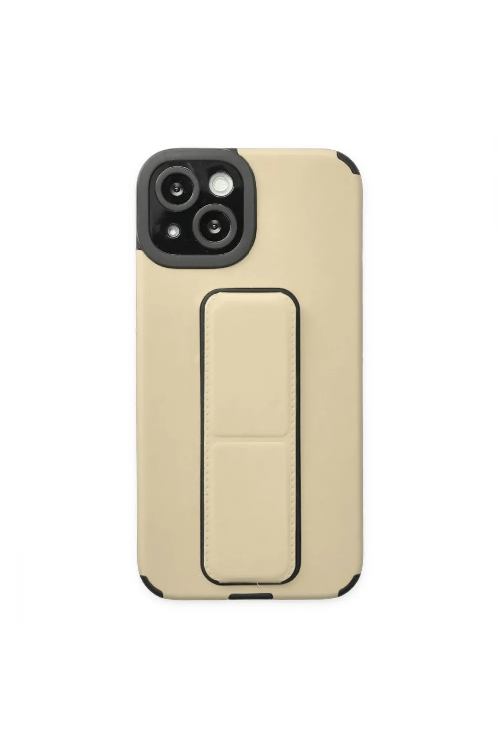 Apple İphone 14 Plus Kılıf Mega Standlı Silikon - Gold