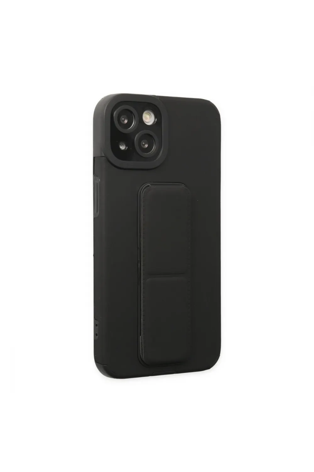 Apple İphone 14 Plus Kılıf Mega Standlı Silikon - Siyah