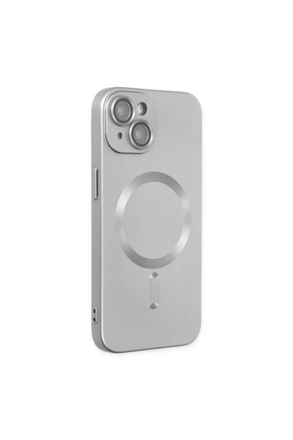 Apple İphone 14 Plus Kılıf Moshi Lens Magneticsafe Silikon - Gümüş