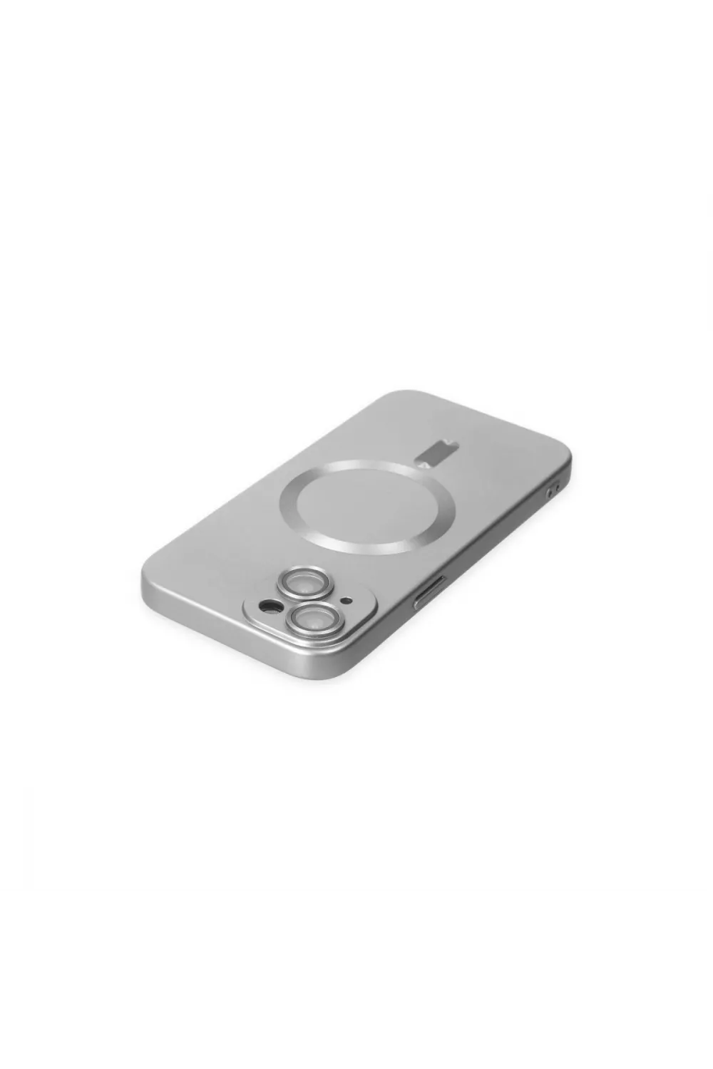 Apple İphone 14 Plus Kılıf Moshi Lens Magneticsafe Silikon - Gümüş