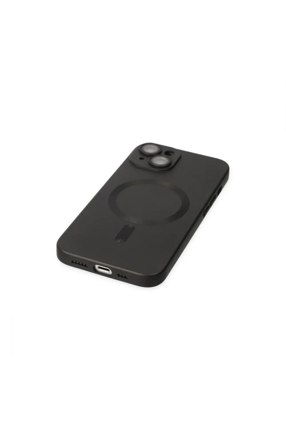Apple İphone 14 Plus Kılıf Moshi Lens Magneticsafe Silikon - Siyah