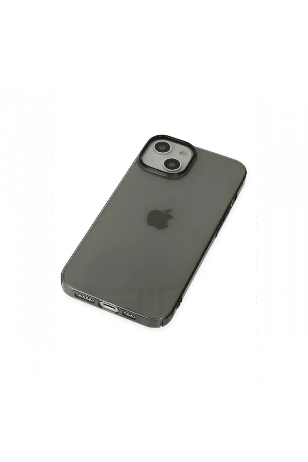 Apple iPhone 14 Plus Kılıf Pc Sert Şeffaf Kapak - Siyah