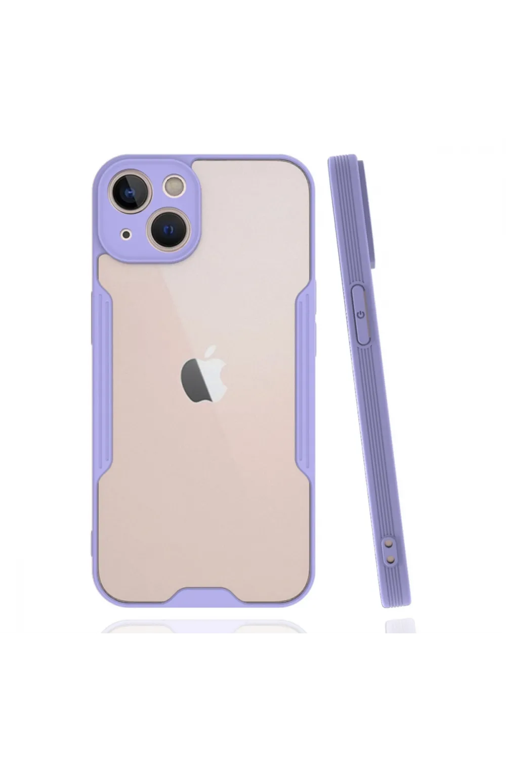 Apple İphone 14 Plus Kılıf Platin Silikon - Lila