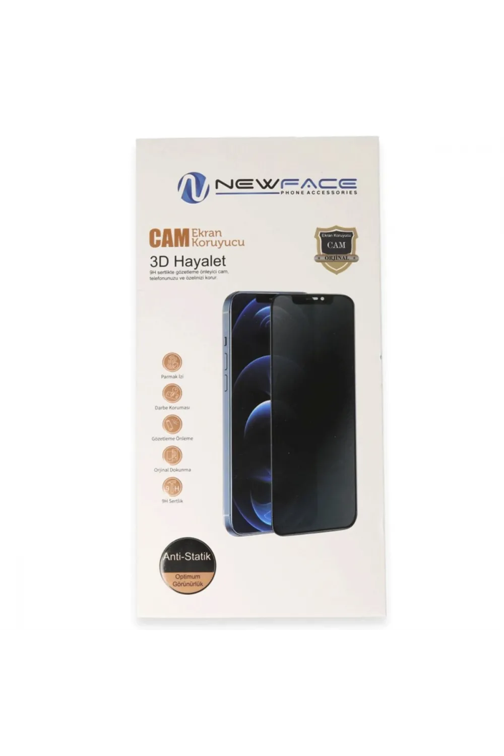 Apple İphone 14 Pro 3d Antistatik Hayalet Cam Ekran Koruyucu