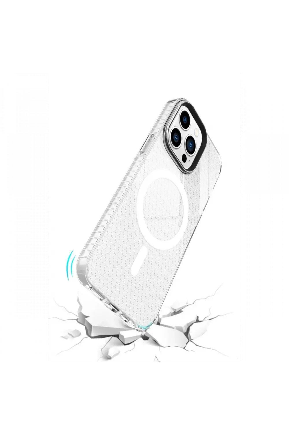 Apple iPhone 14 Pro Kılıf Beta Magneticsafe Silikon - Şeffaf