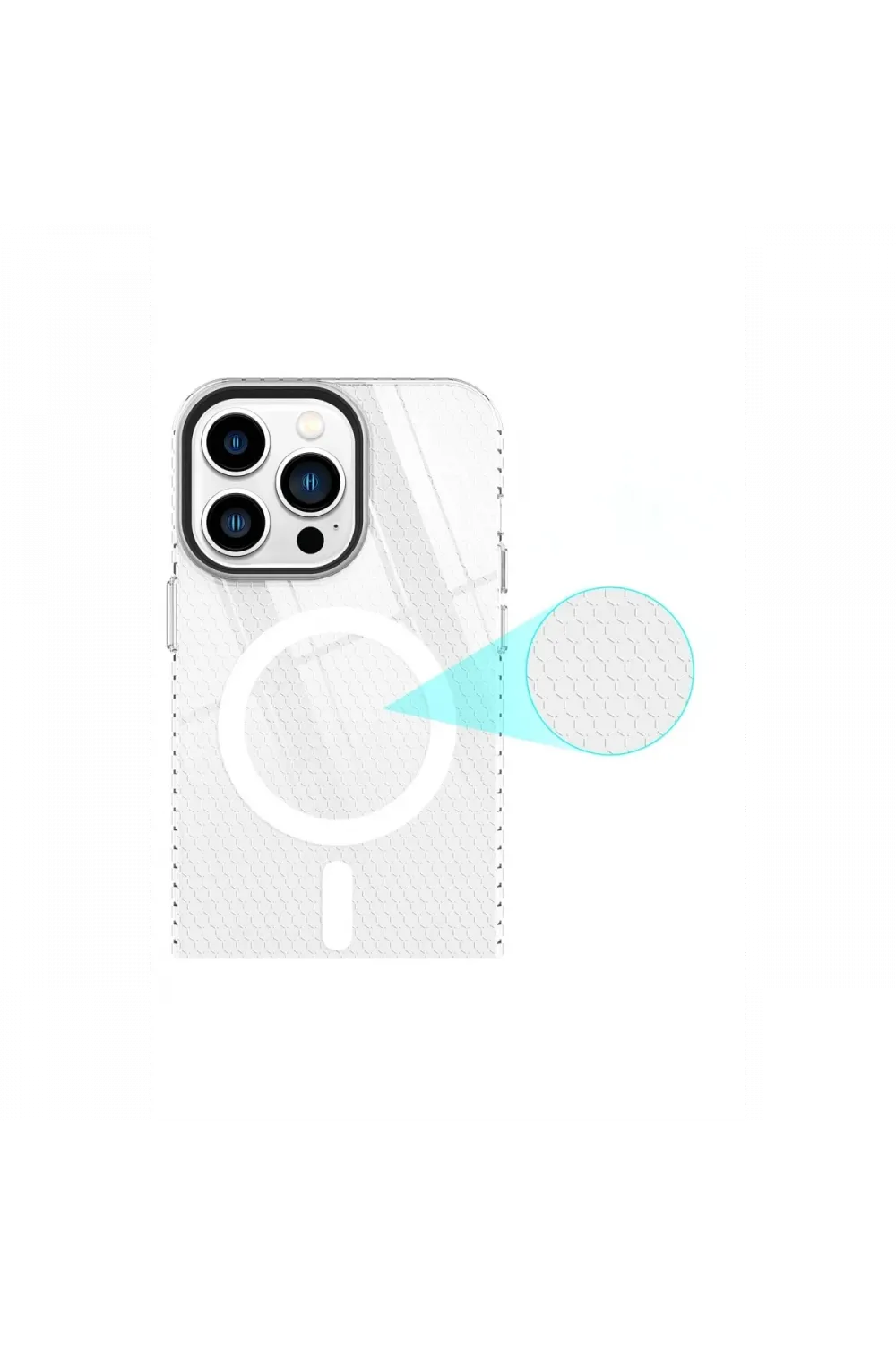 Apple iPhone 14 Pro Kılıf Beta Magneticsafe Silikon - Şeffaf
