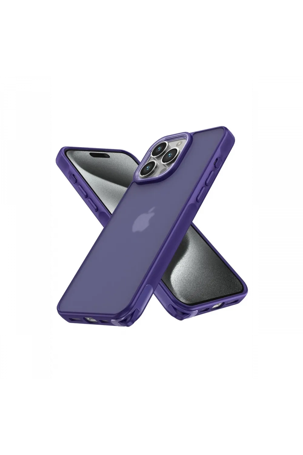 Apple iPhone 14 Pro Kılıf Elegant Kapak - Derin Mor