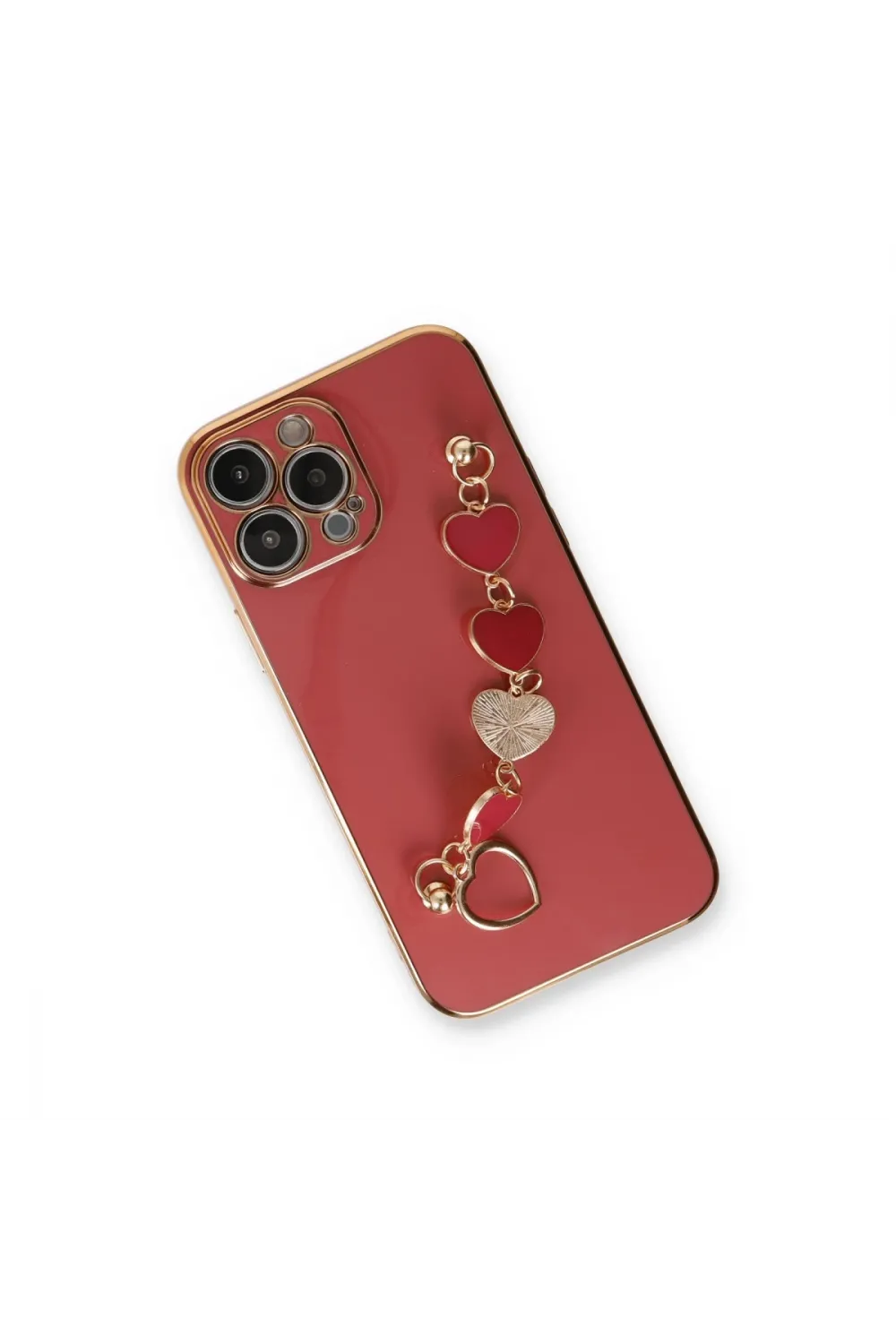Apple İphone 14 Pro Kılıf Esila Silikon - Kırmızı