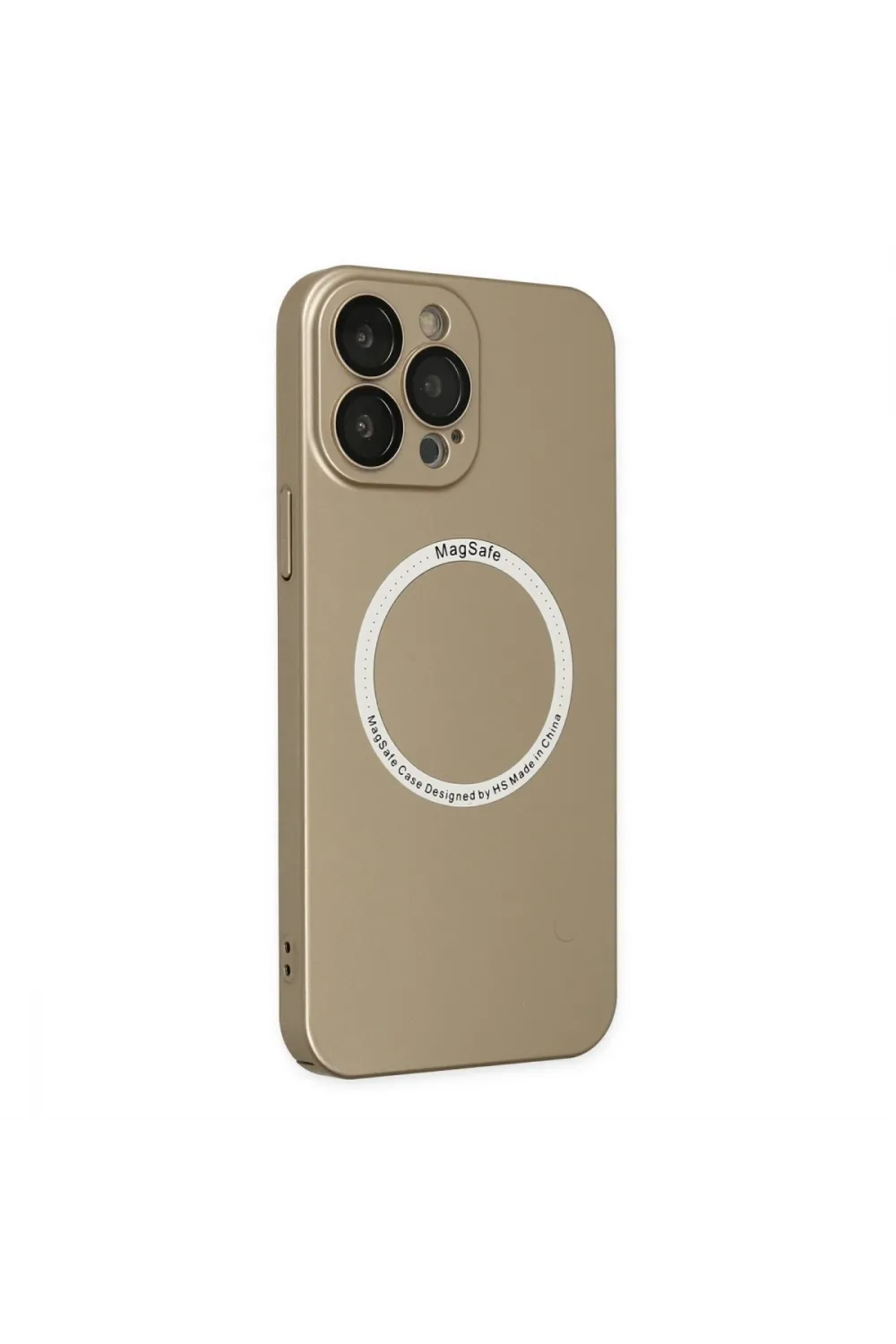 Apple İphone 14 Pro Kılıf Jack Magneticsafe Lens Silikon - Gold