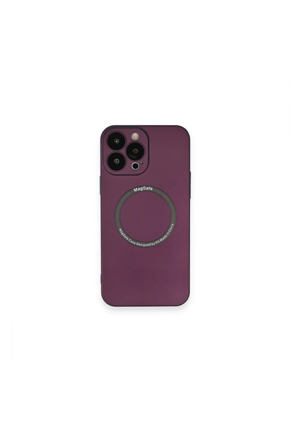 Apple İphone 14 Pro Kılıf Jack Magneticsafe Lens Silikon - Mürdüm