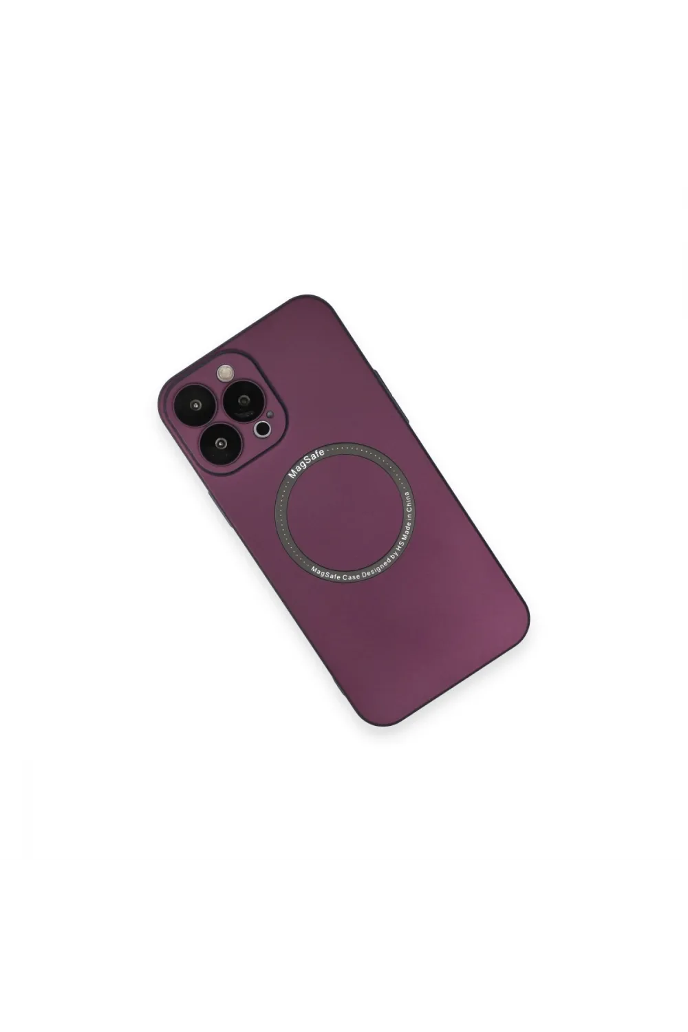 Apple İphone 14 Pro Kılıf Jack Magneticsafe Lens Silikon - Mürdüm