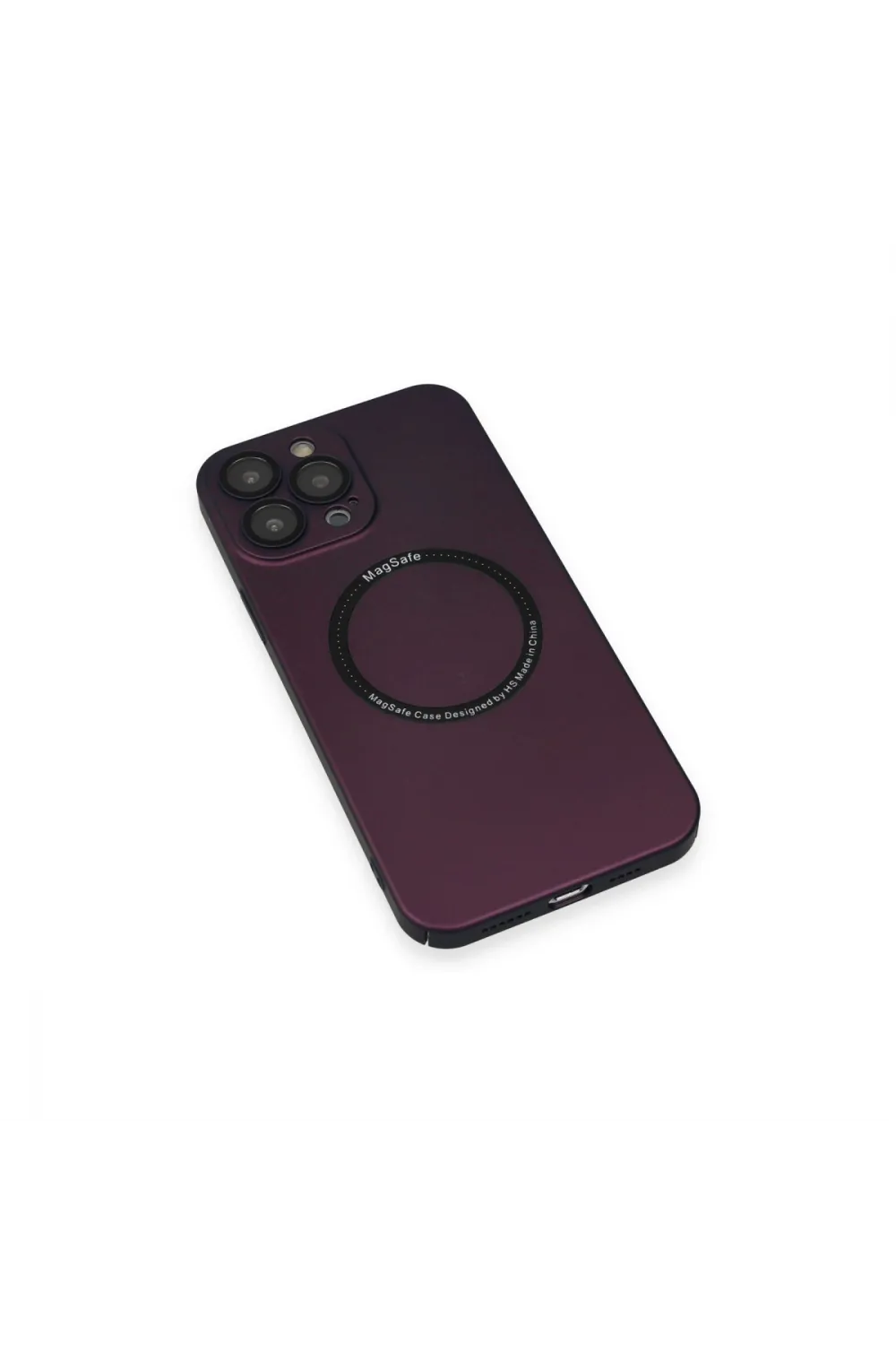 Apple İphone 14 Pro Kılıf Jack Magneticsafe Lens Silikon - Mürdüm