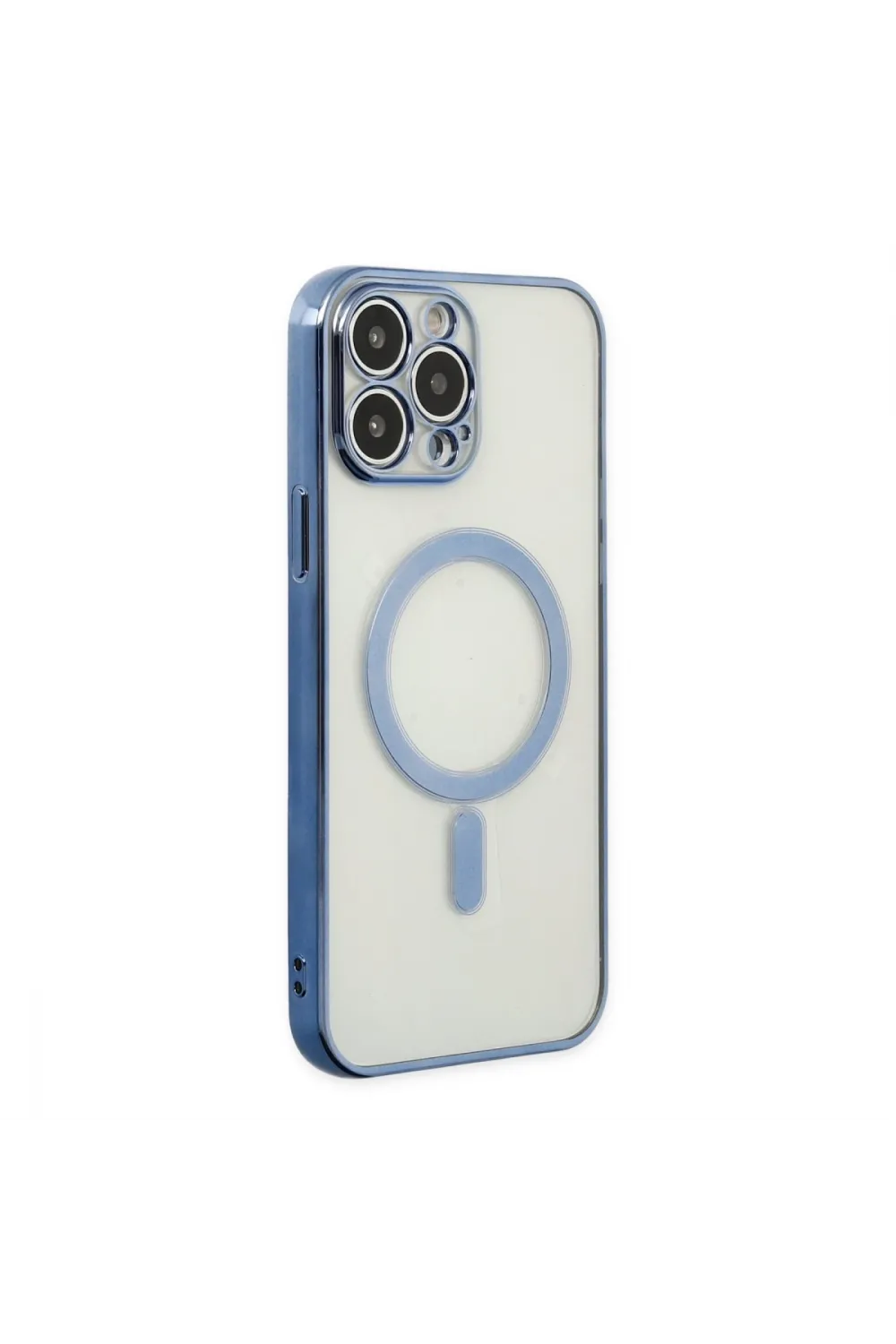 Apple İphone 14 Pro Kılıf Magneticsafe Lazer Silikon - Sierra Blue