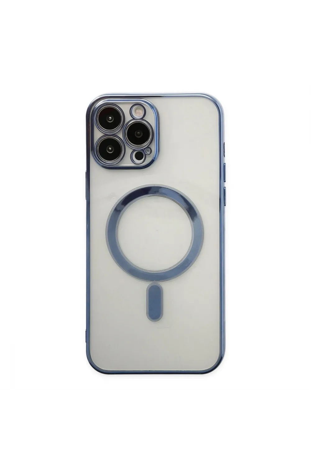 Apple İphone 14 Pro Kılıf Magneticsafe Lazer Silikon - Sierra Blue