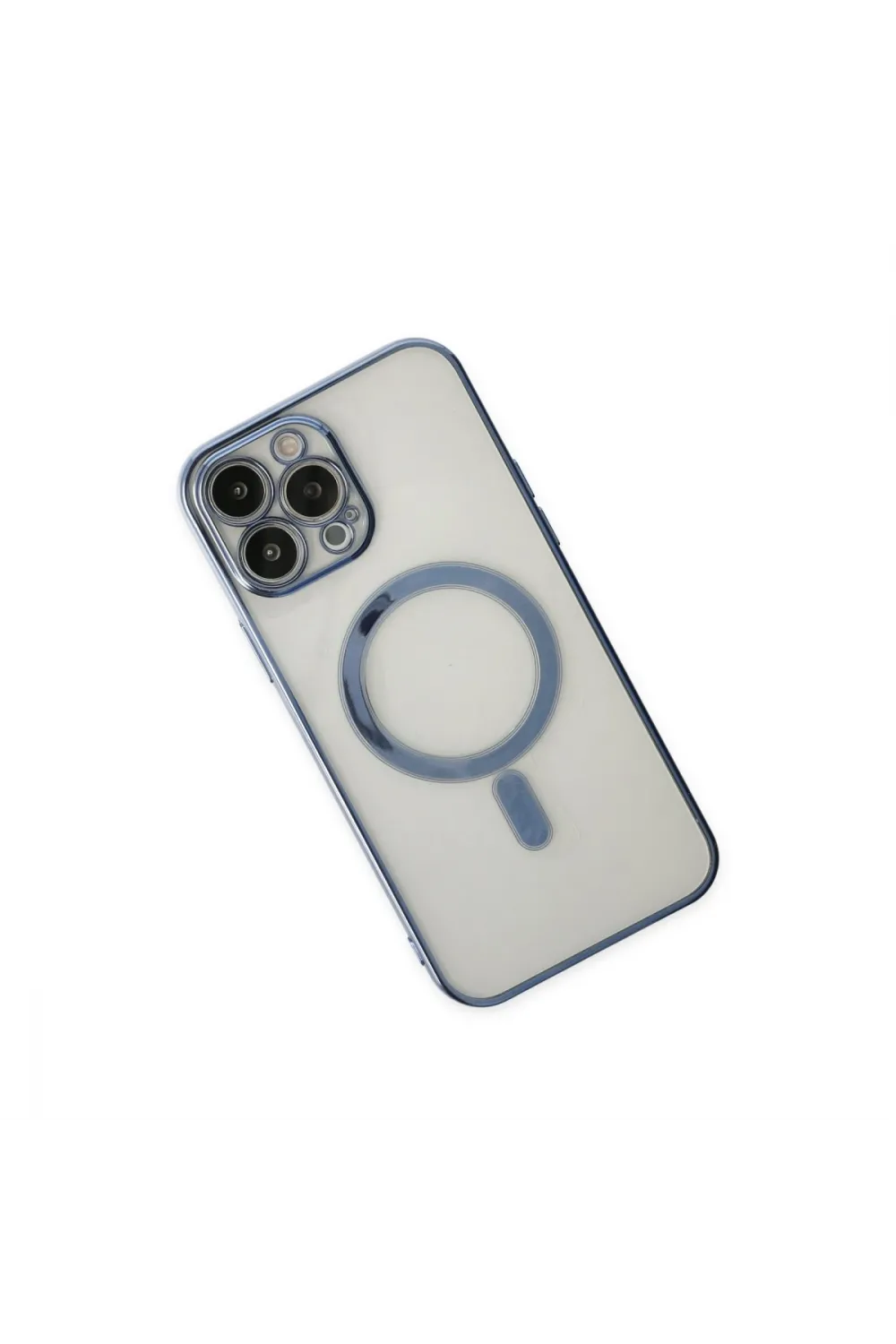 Apple İphone 14 Pro Kılıf Magneticsafe Lazer Silikon - Sierra Blue