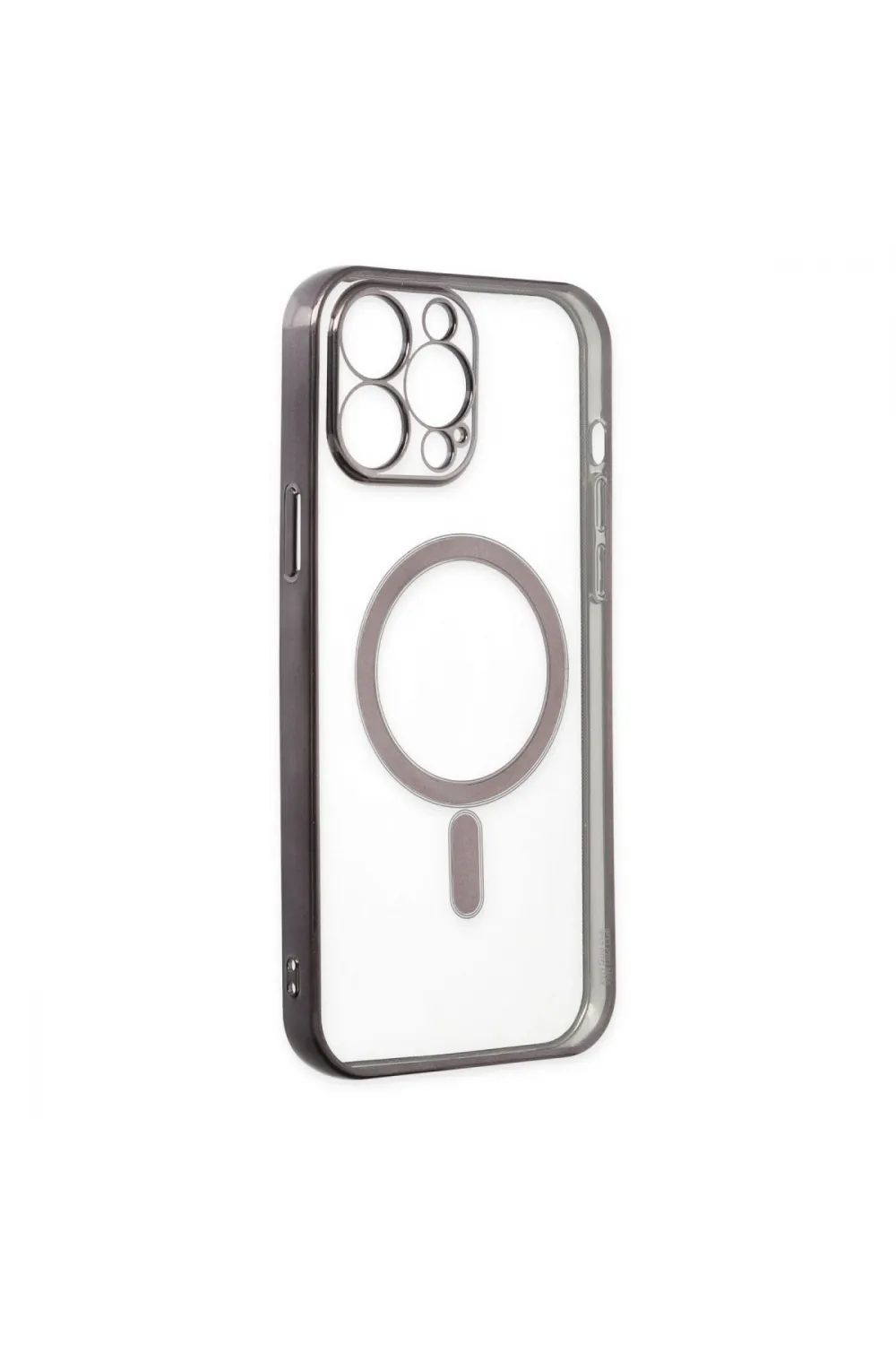 Apple İphone 14 Pro Kılıf Magneticsafe Lazer Silikon - Siyah