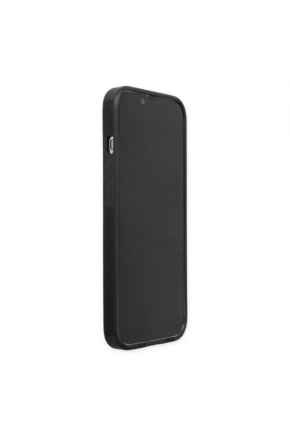 Apple İphone 14 Pro Kılıf Mega Standlı Silikon - Siyah