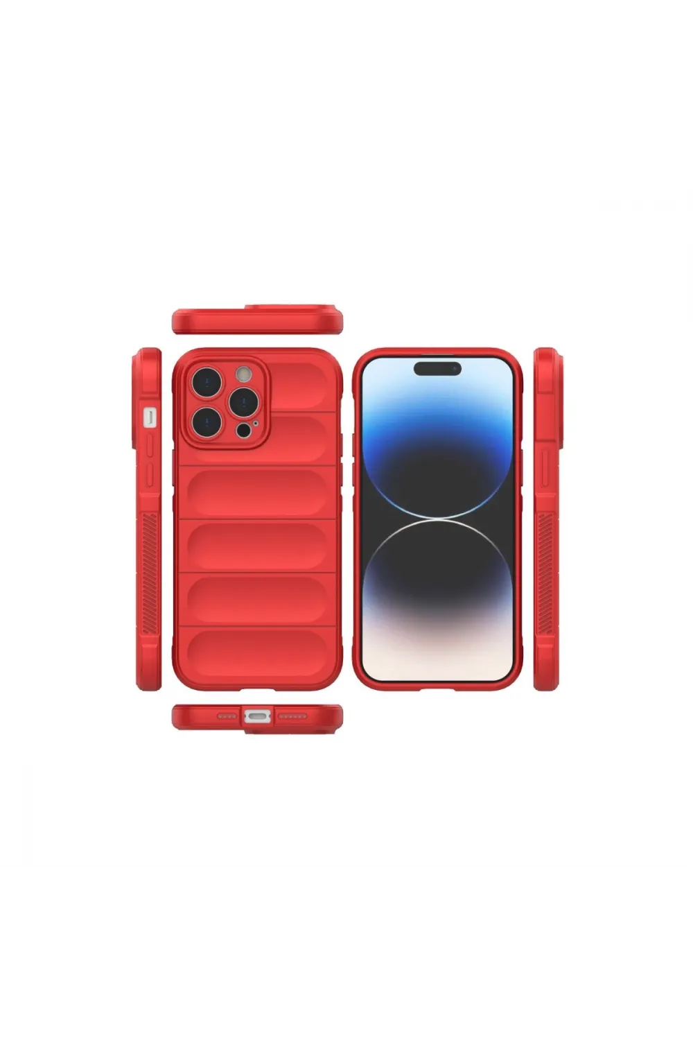 Apple İphone 14 Pro Kılıf Optimum Silikon - Kırmızı