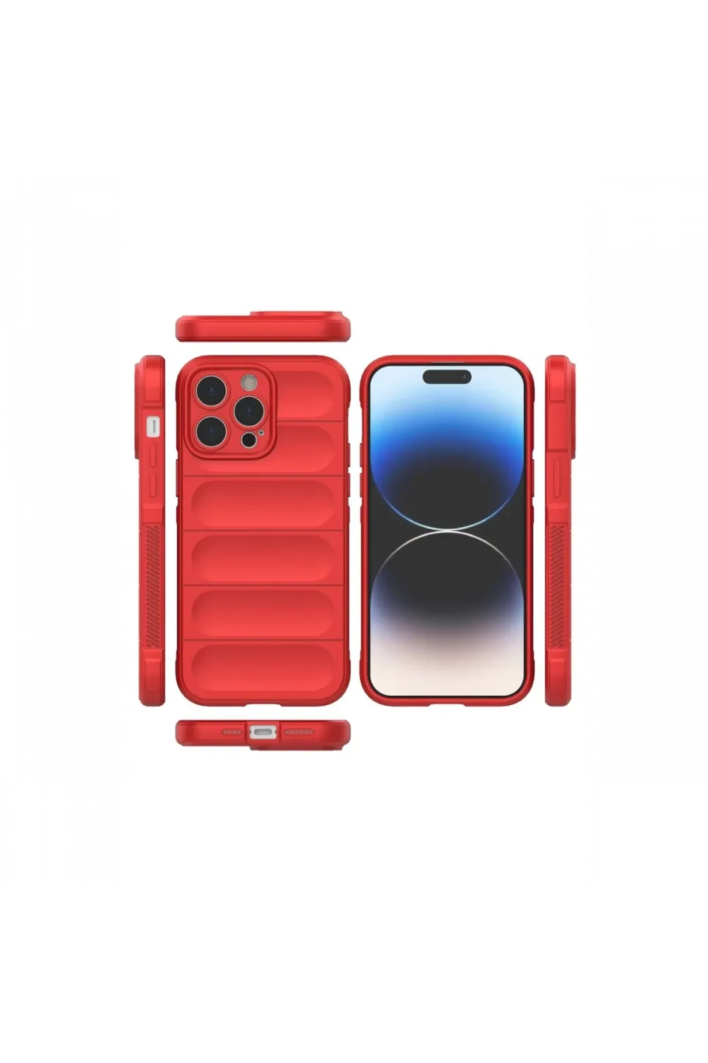 Apple iPhone 14 Pro Kılıf Optimum Silikon - Kırmızı
