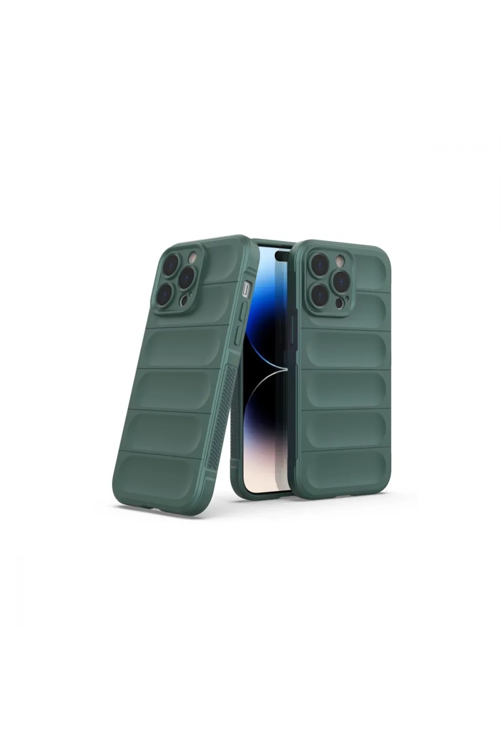 Apple İphone 14 Pro Kılıf Optimum Silikon - Koyu Yeşil