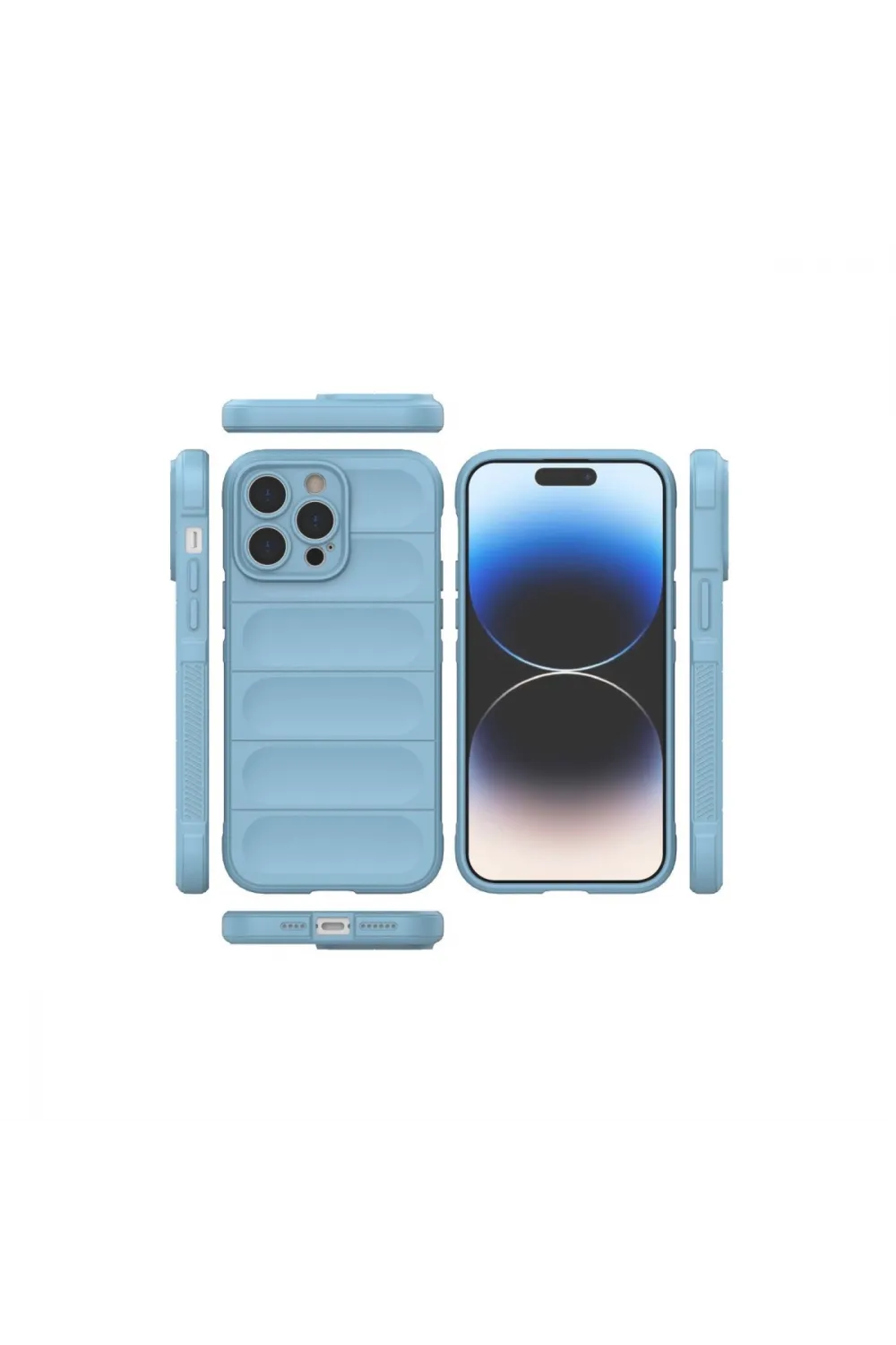 Apple İphone 14 Pro Kılıf Optimum Silikon - Sky Blue