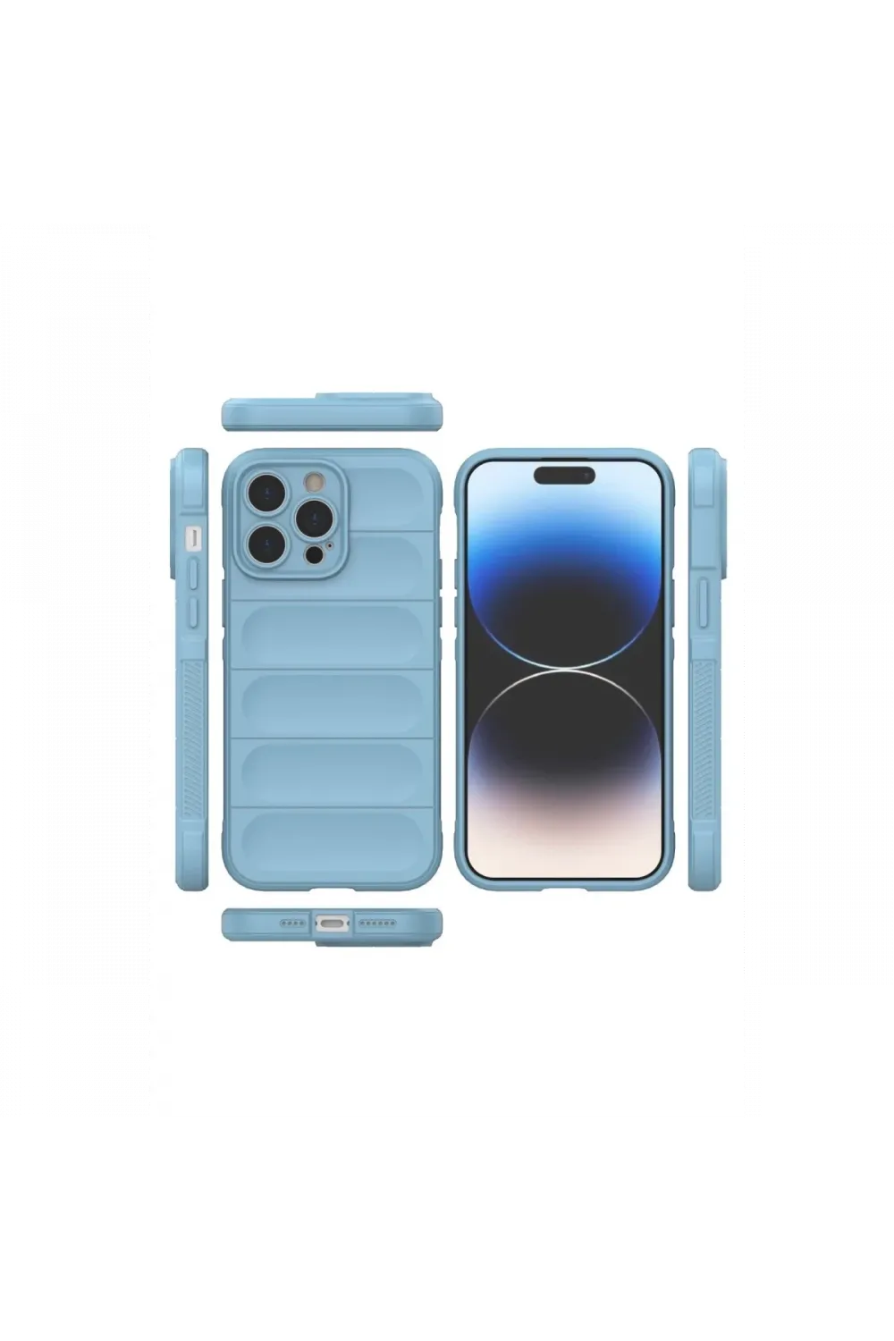 Apple iPhone 14 Pro Kılıf Optimum Silikon - Sky Blue