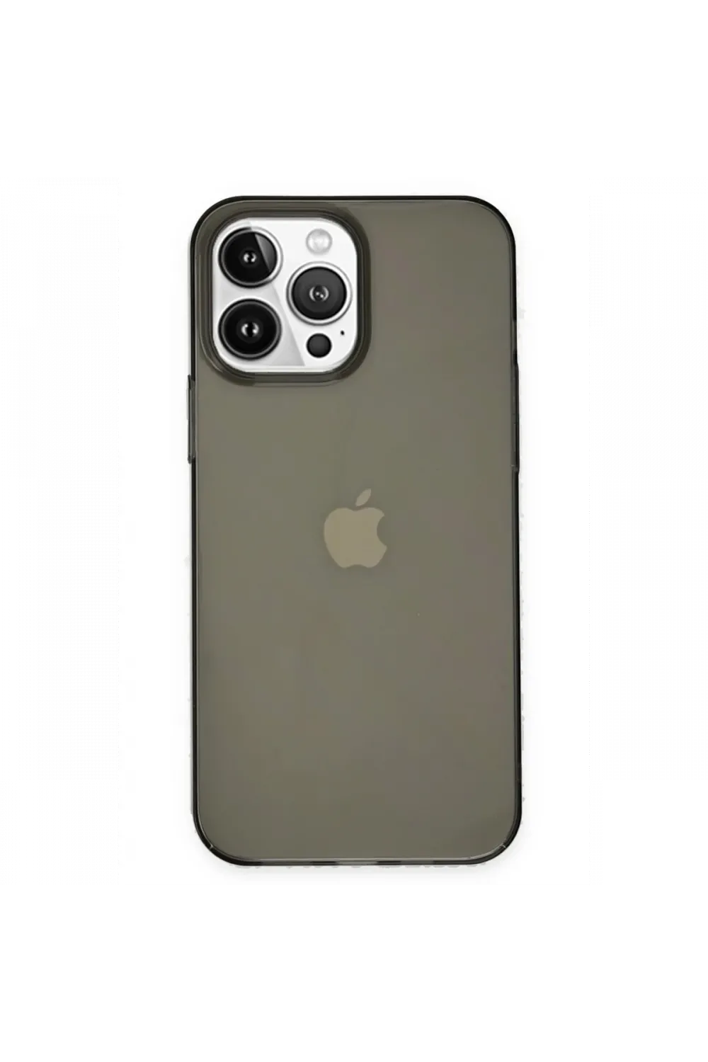 Apple iPhone 14 Pro Kılıf Pc Sert Şeffaf Kapak - Siyah