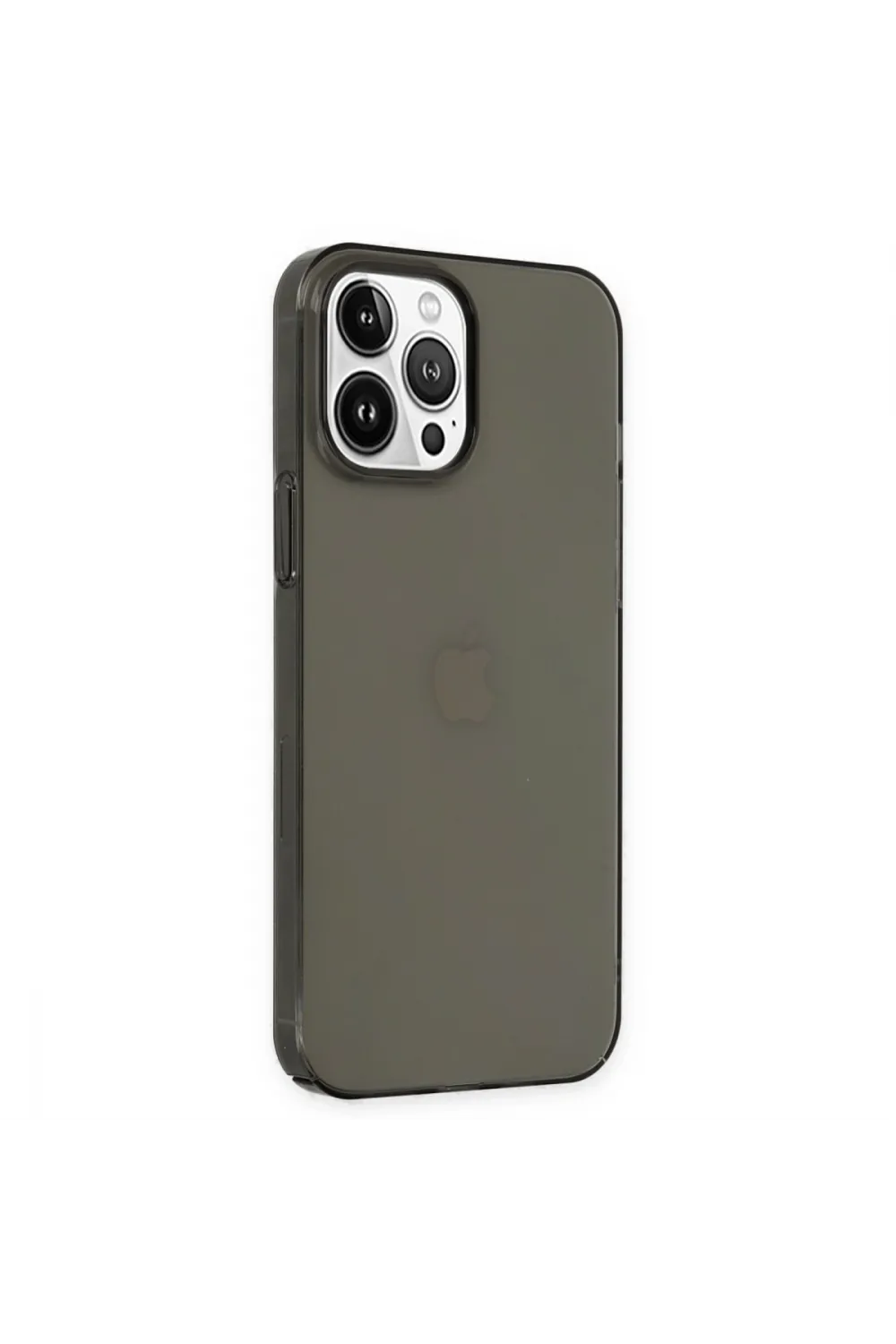 Apple İphone 14 Pro Kılıf Pc Sert Şeffaf Kapak - Siyah