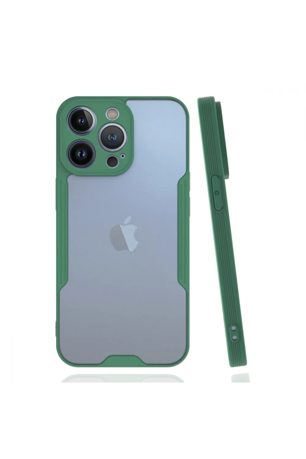 Apple İphone 14 Pro Kılıf Platin Silikon - Yeşil