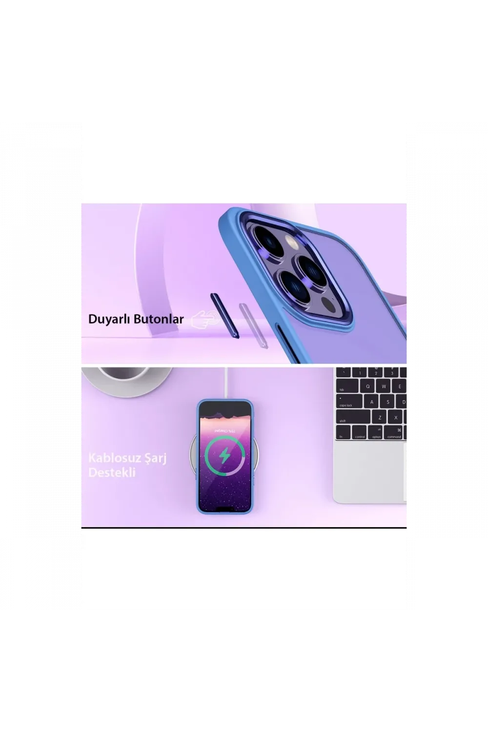 Apple iPhone 14 Pro Kılıf Power Silikon - Siyah