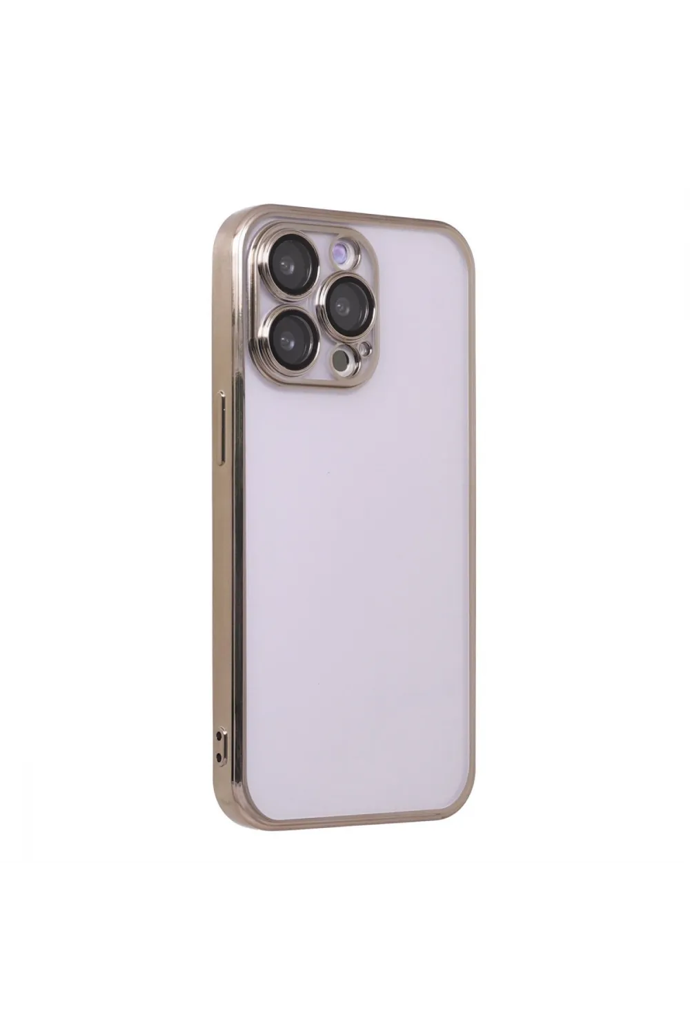 Apple İphone 14 Pro Kılıf Razer Lensli Silikon - Gold