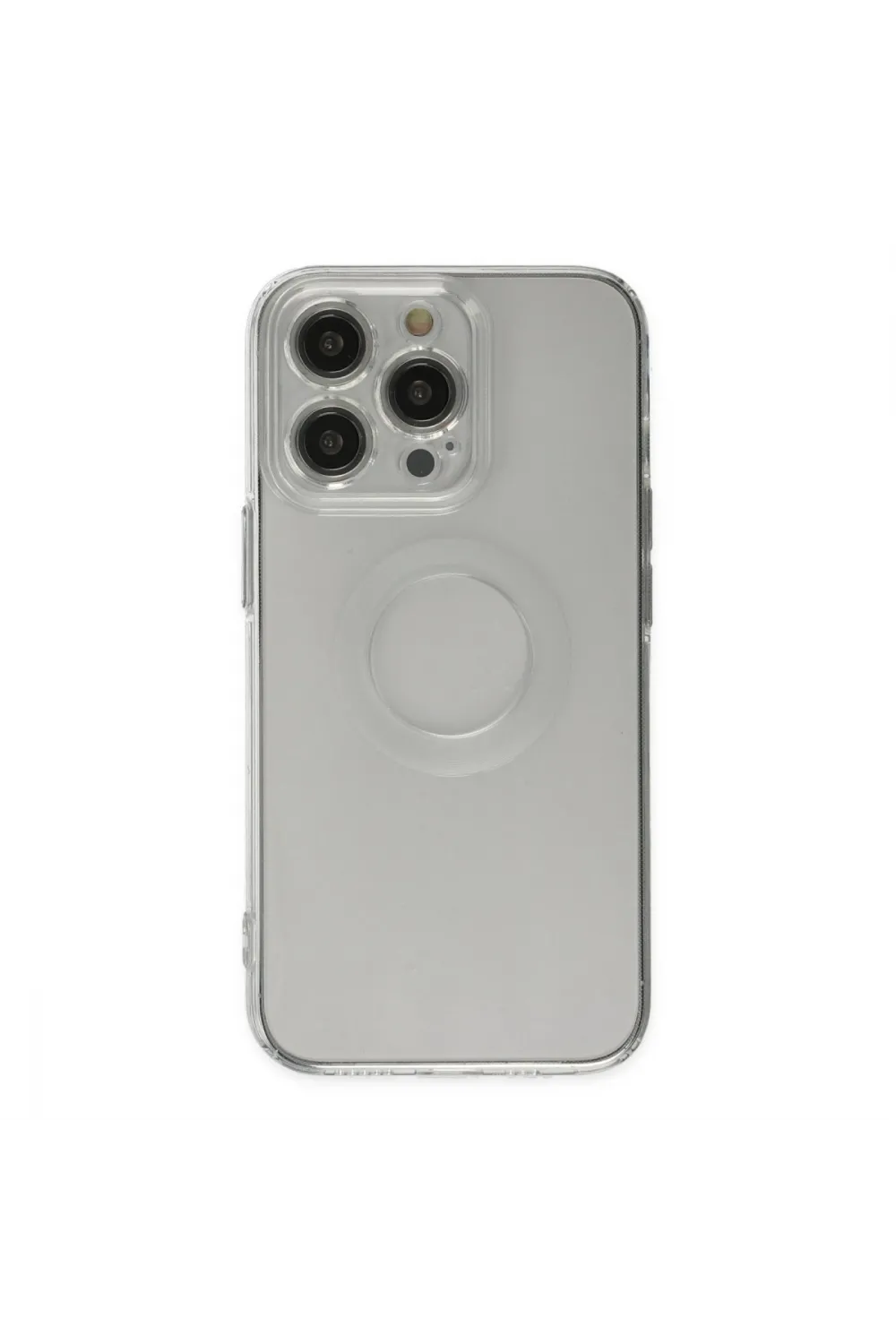 Apple İphone 14 Pro Kılıf Santa Lens Silikon - Şeffaf