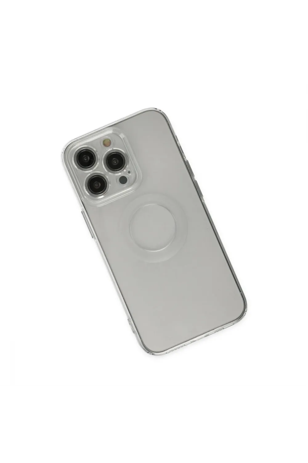 Apple İphone 14 Pro Kılıf Santa Lens Silikon - Şeffaf