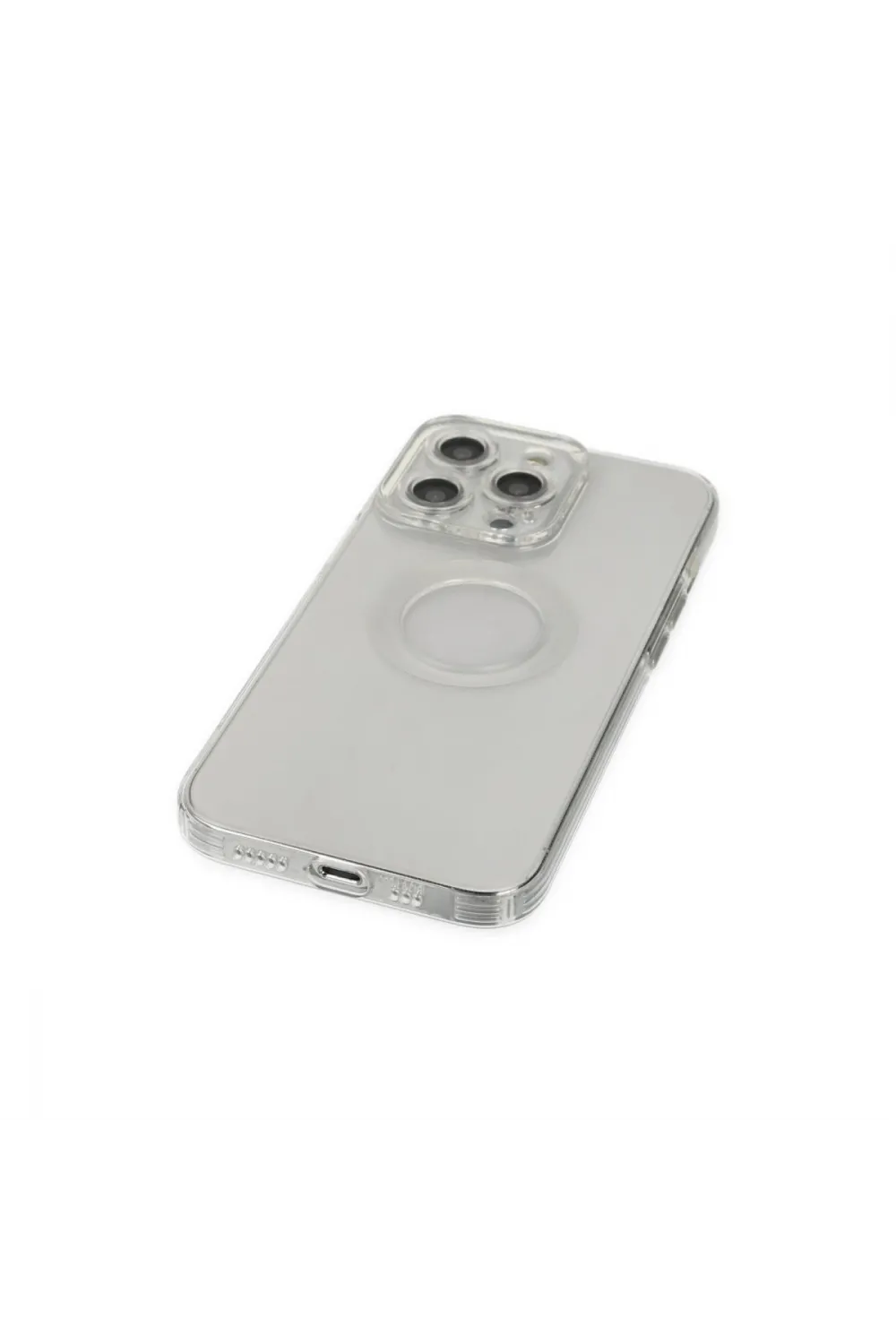 Apple İphone 14 Pro Kılıf Santa Lens Silikon - Şeffaf