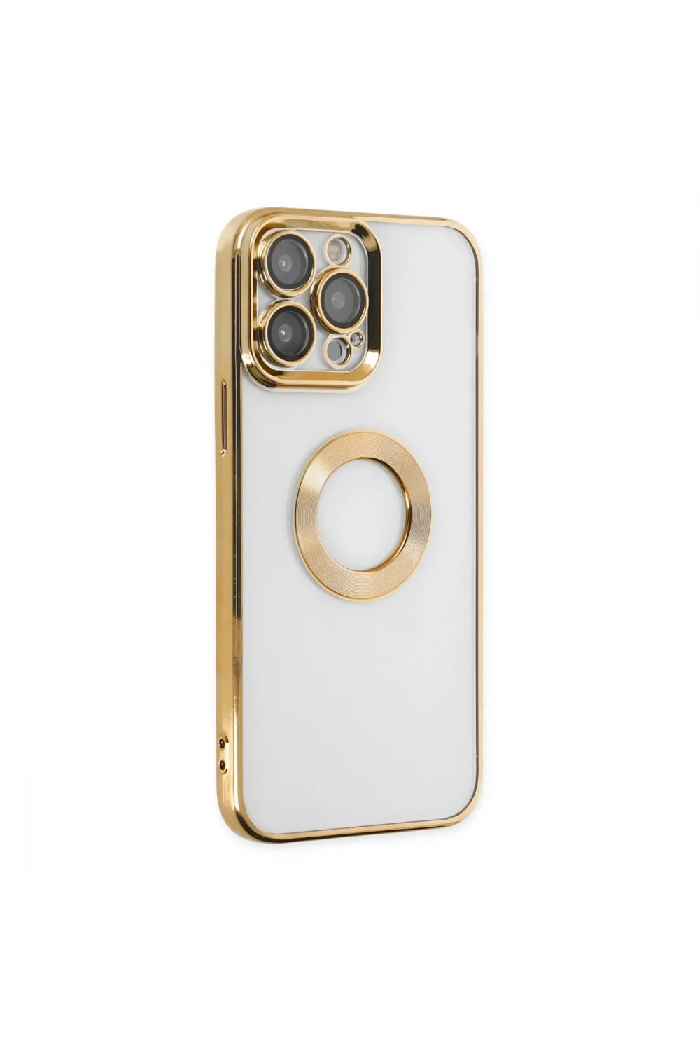 Apple İphone 14 Pro Kılıf Slot Silikon - Gold