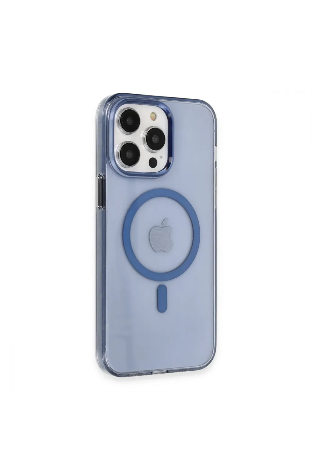 Apple İphone 14 Pro Kılıf Tron Şeffaf Magsafe Kapak - Mavi
